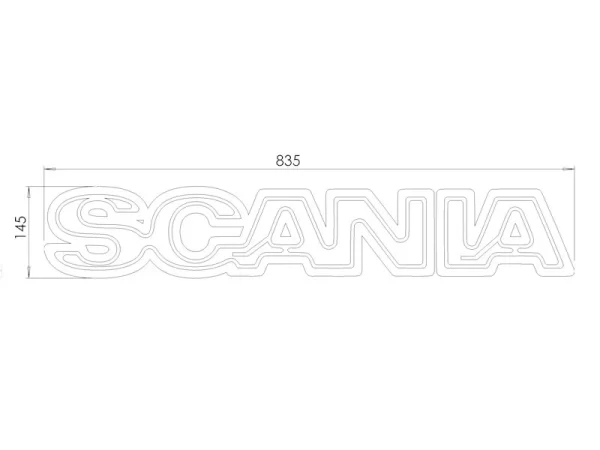Illuminated Scania Emblem - Amber - Image 4