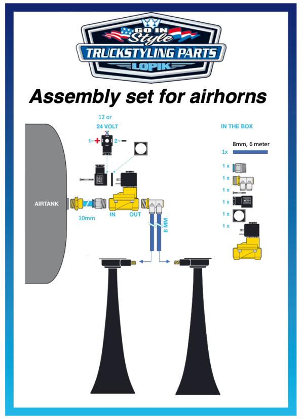 Assembly set for Airhorns - Image 4