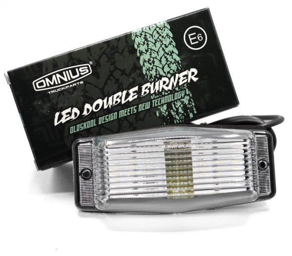 Omnius full LED Double Burner White (clear lens)