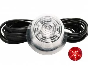 Gylle sidemarker LED Red - Clear lens